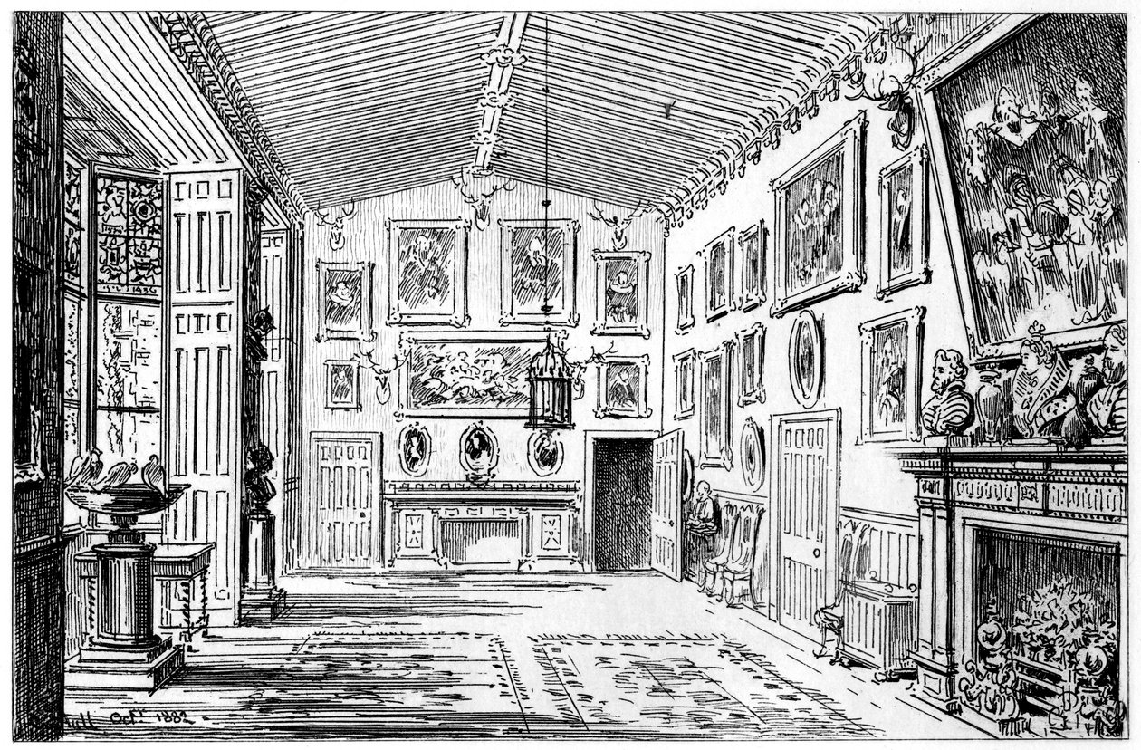 La grande salle de Charlecote Park, Warwickshire - Edward Hull