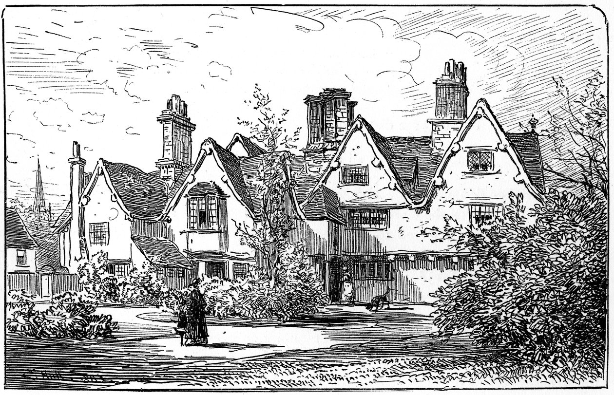 La maison du Dr John Hall, Stratford-upon-Avon, Warwickshire, 1885 - Edward Hull