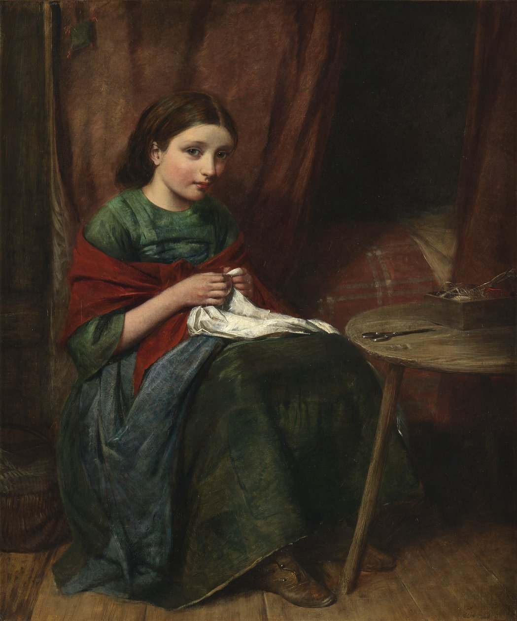 La brodeuse, 1864 - Edward John Cobbett