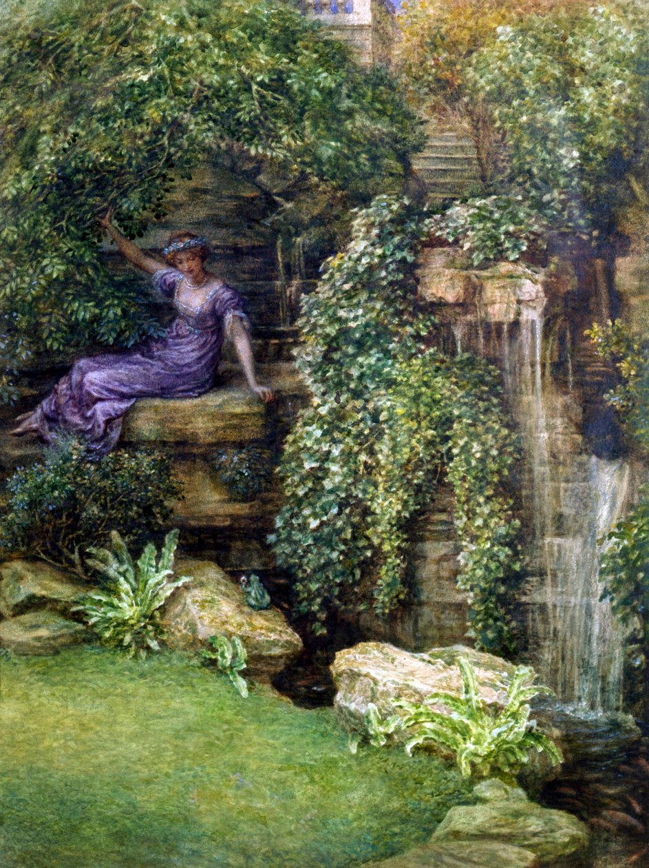 "La Princesse et la grenouille" Rencontre dans un jardin romantique d