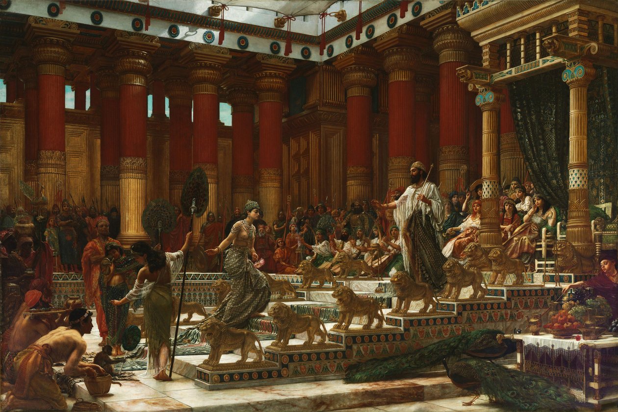 La visite de la reine de Saba au roi Salomon - Edward John Poynter