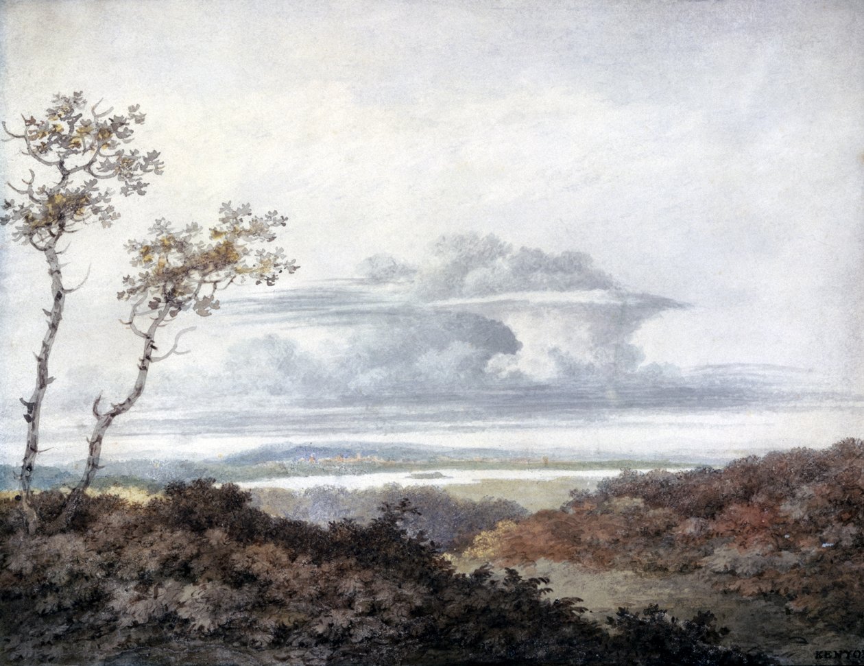 Paysage rural avec études de nuages ultérieures par Luke Howard vers 1808-11 - Edward Kennion