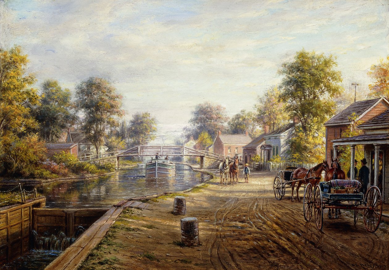 Scène le long du canal Delaware et Hudson, 1907 - Edward Lamson Henry