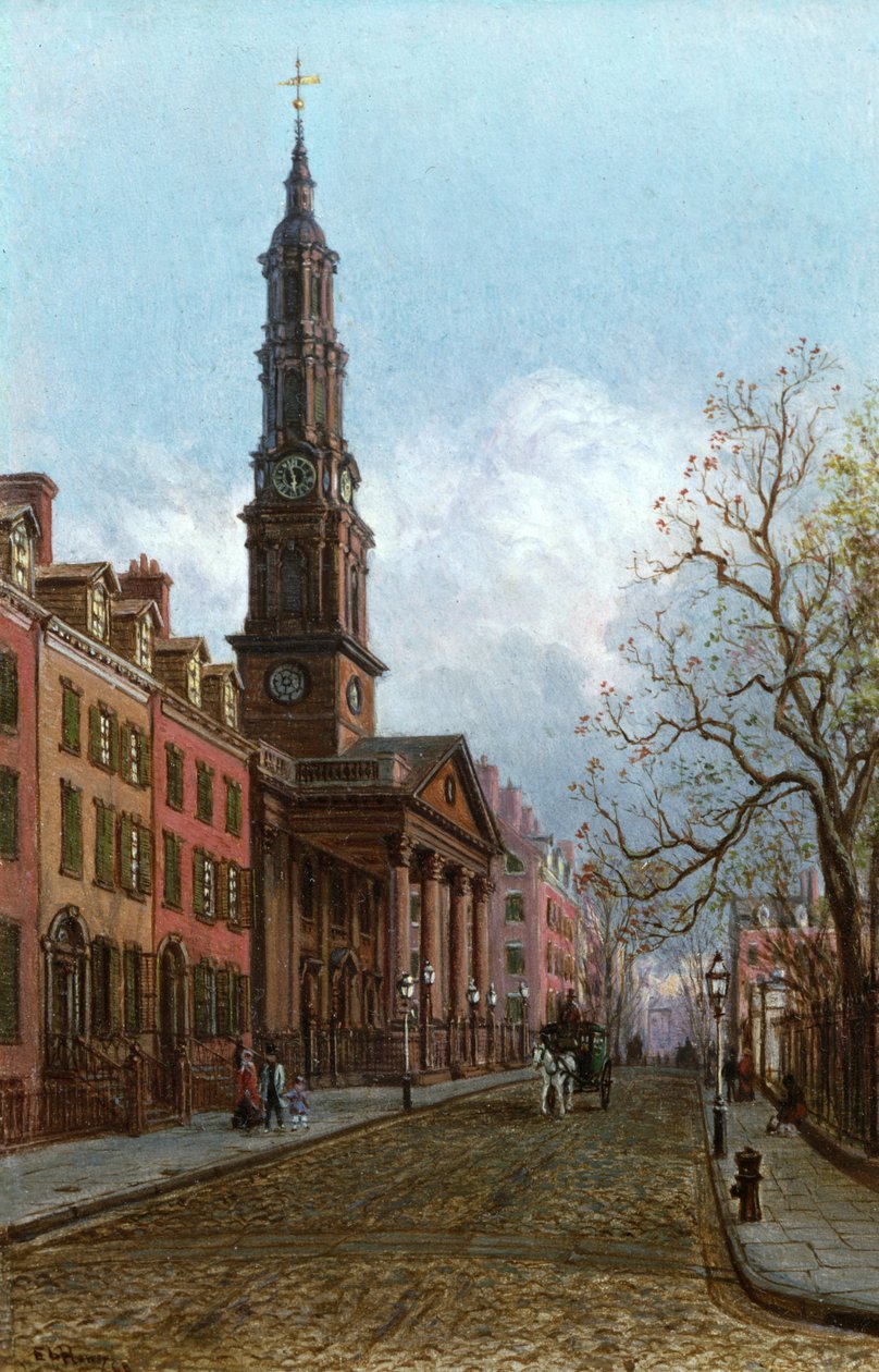 Église Saint-Jean, Varick Street, New York, 1914 - Edward Lamson Henry
