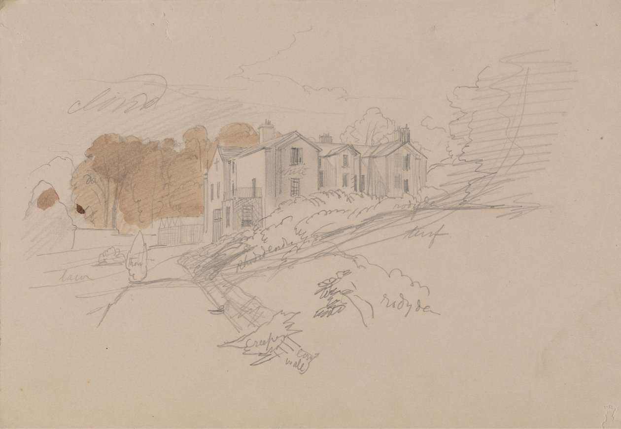 Une maison de campagne - Edward Lear