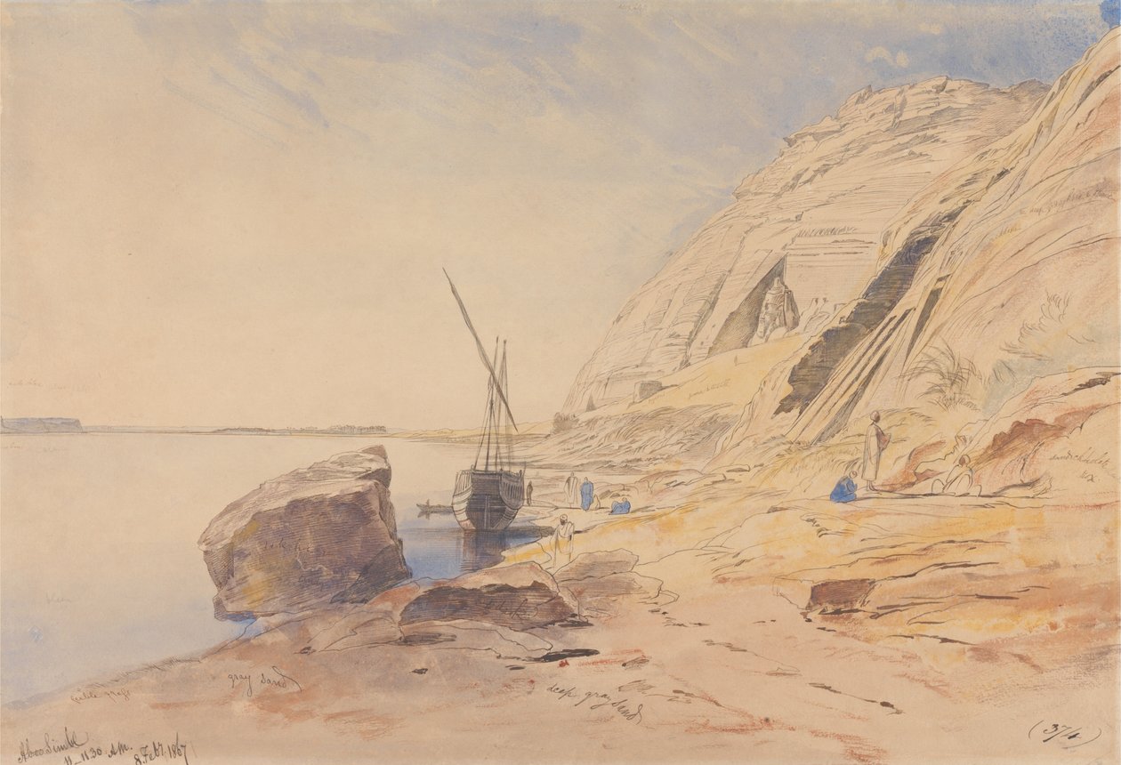 Abou Simbel, 11-11h30, 8 février 1867 (374) - Edward Lear
