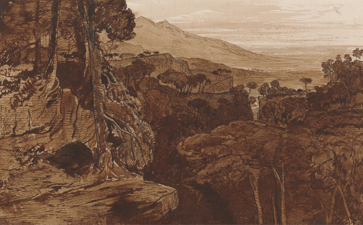 Bavella, Corse, c.1868 - Edward Lear