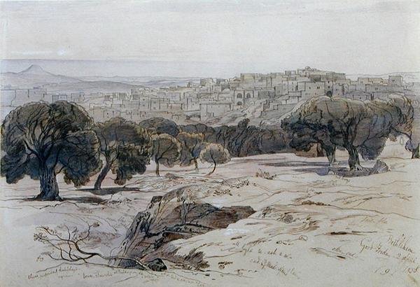 Bethléem - Vendredi Saint, 2 avril 1858 - Edward Lear
