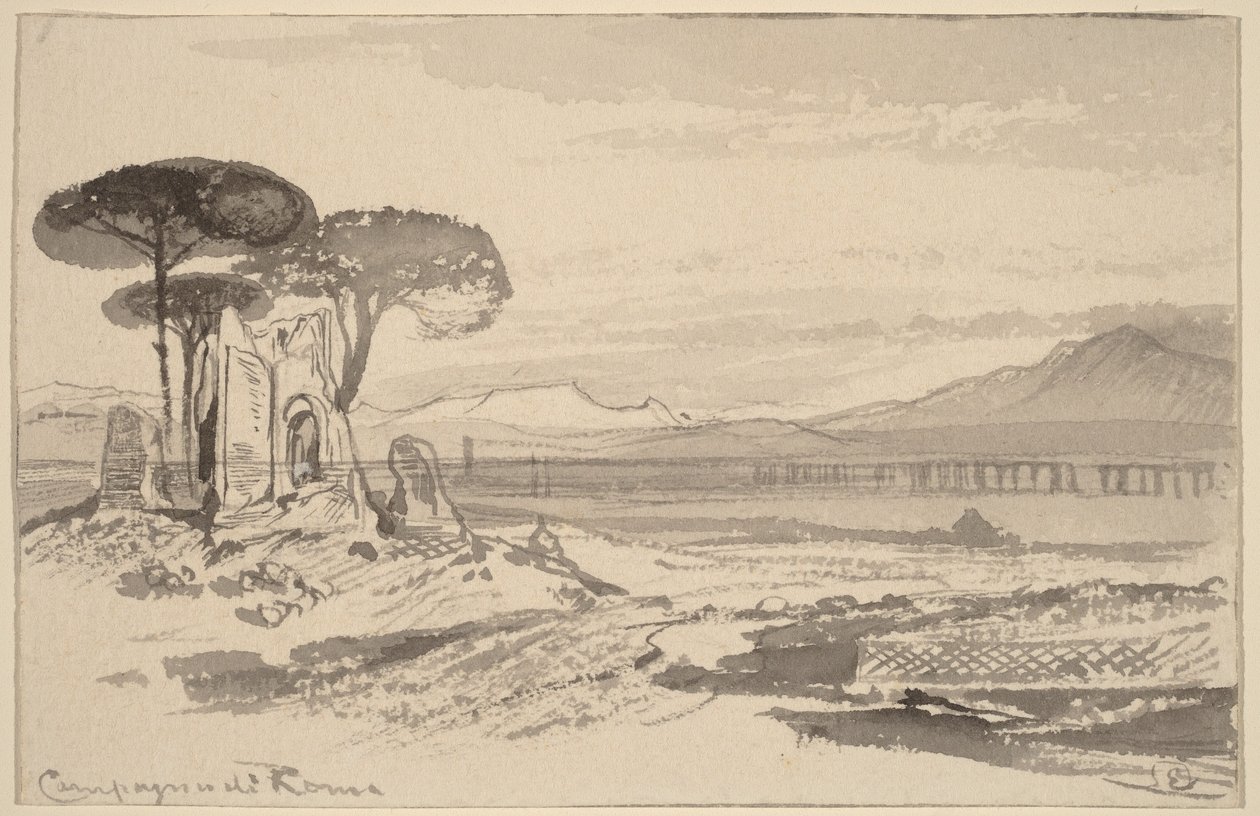 Campagne de Rome - Edward Lear