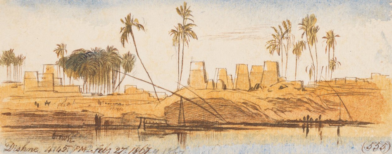 Dishne ; 16 h 45, le 27 février 1867 (555) - Edward Lear