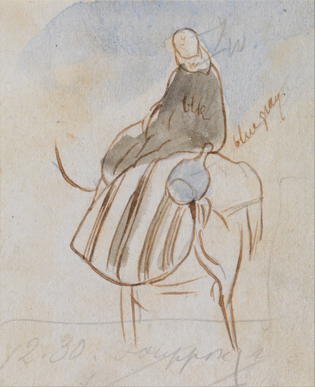 Homme égyptien sur un chameau - Edward Lear