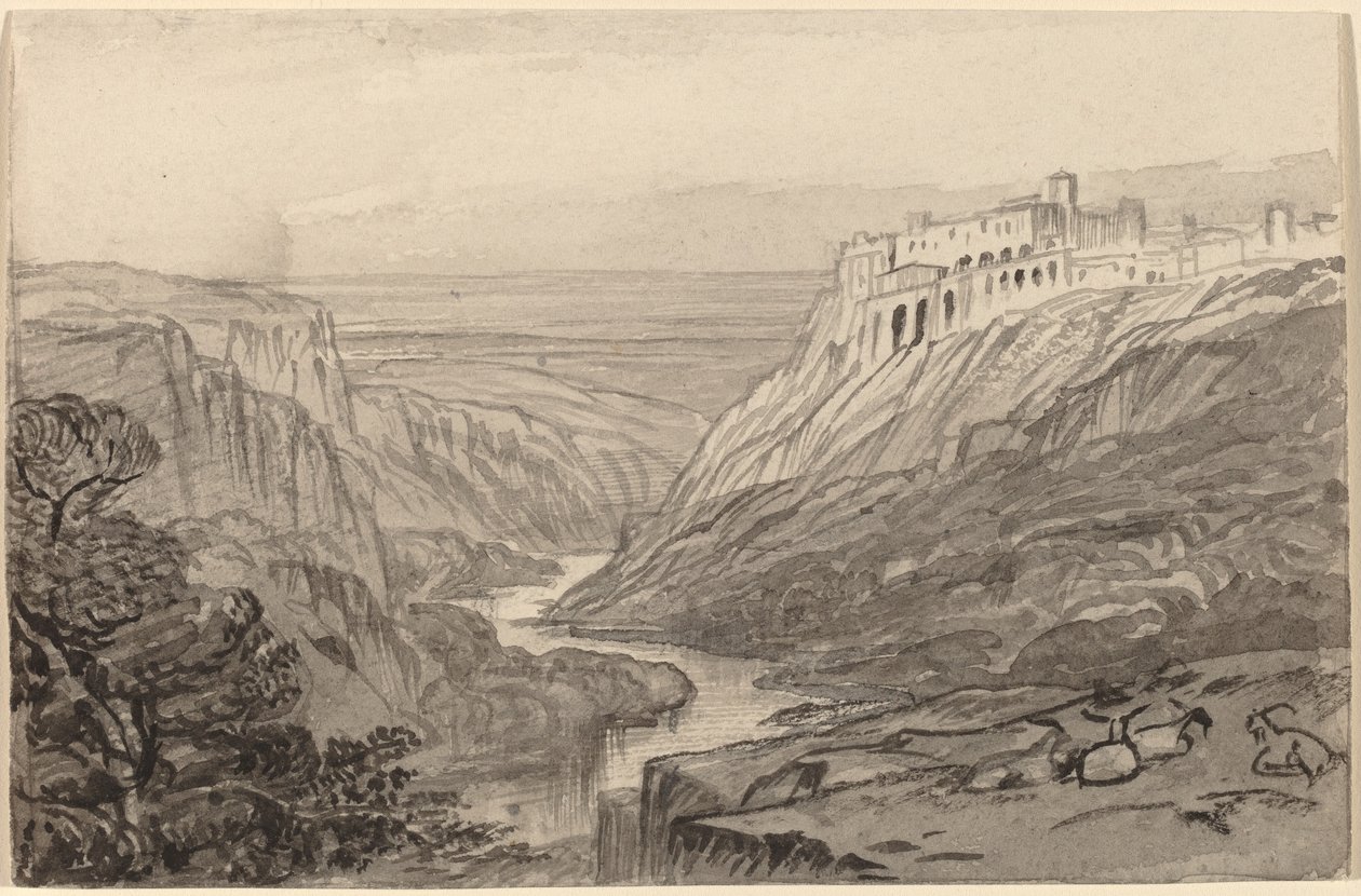 Chèvres Reposant au-dessus d