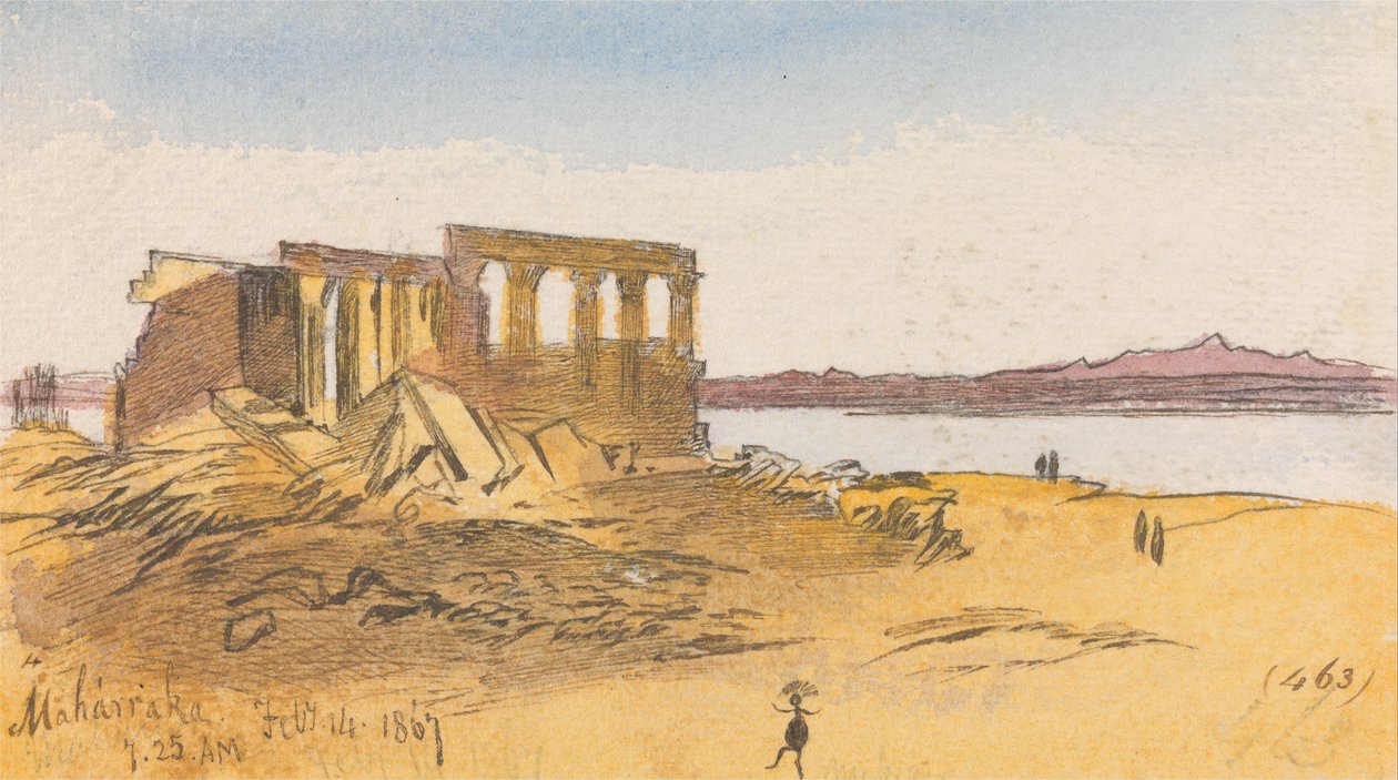 Maharraka, 7h25, 14 février 1867 (463) - Edward Lear