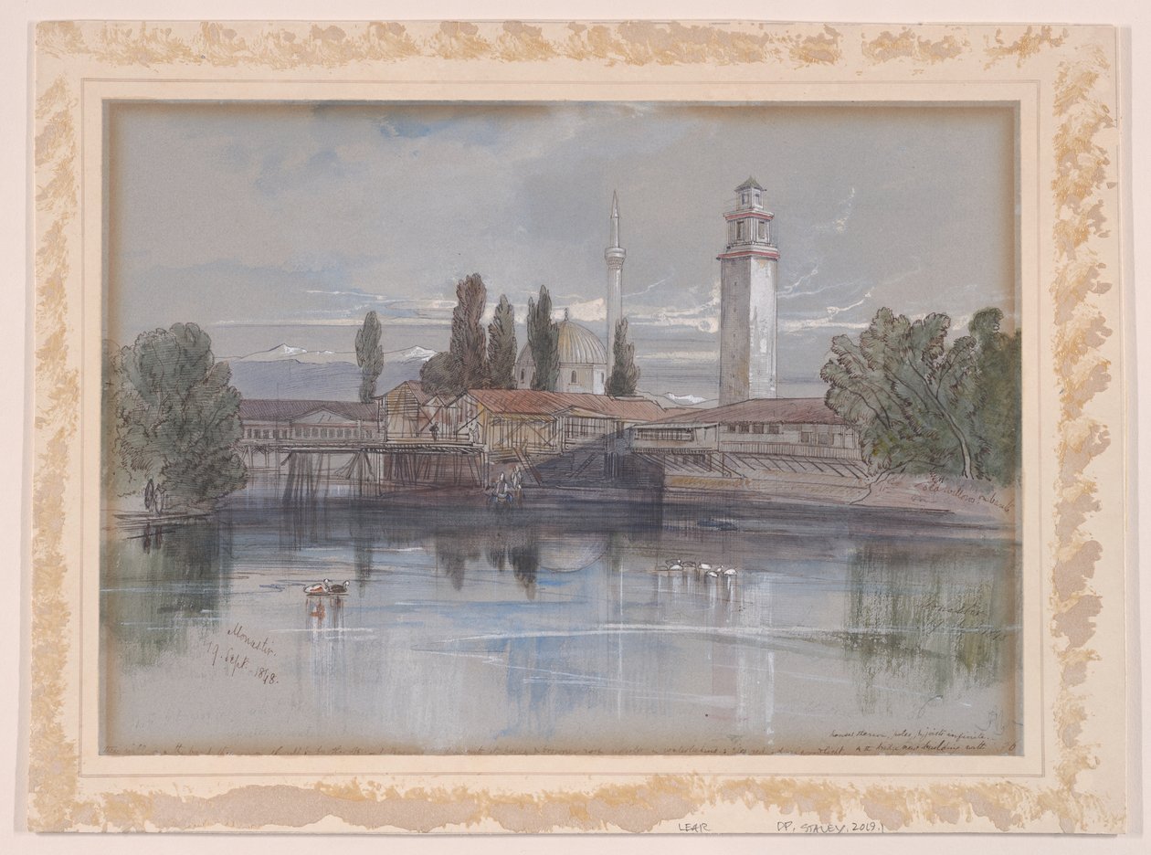 Monastère - Edward Lear