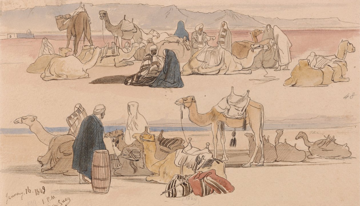 Près de Suez - Edward Lear