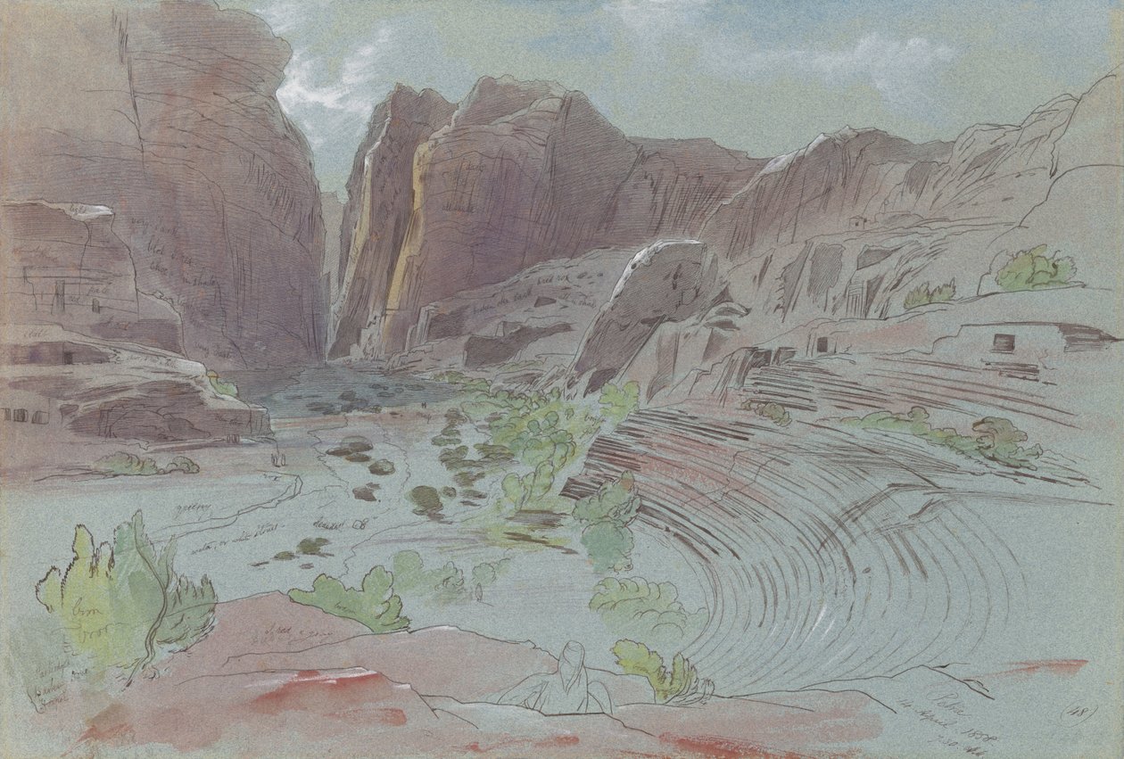 Petra, le 14 avril 1858 - Edward Lear