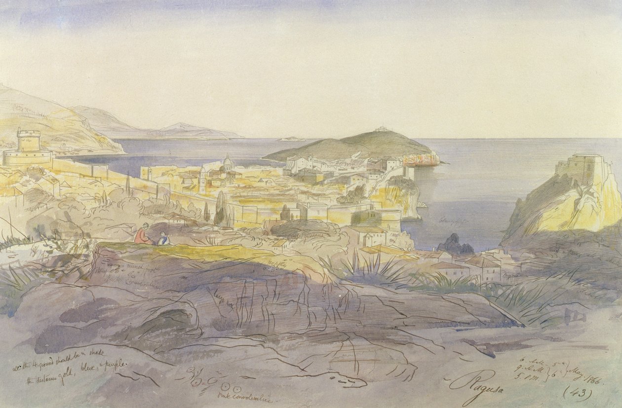 Raguse (Dubrovnik), 5-6 mai 1866 - Edward Lear