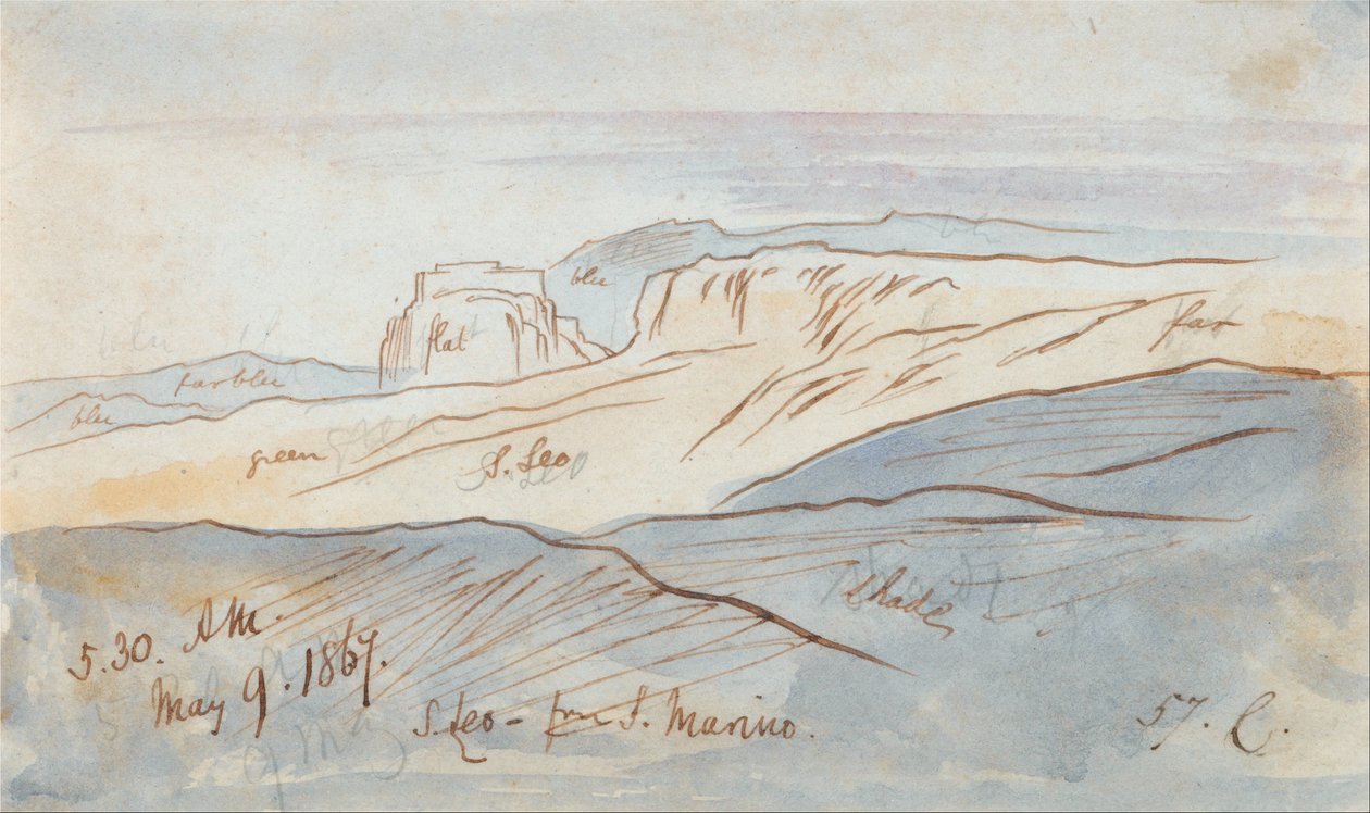 San Leo de San Marino - Edward Lear