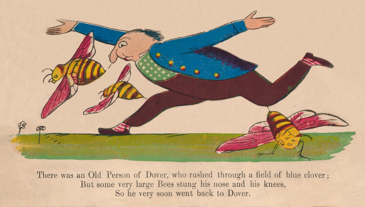 Il y avait une vieille personne de Douvres..., vers 1840 - Edward Lear