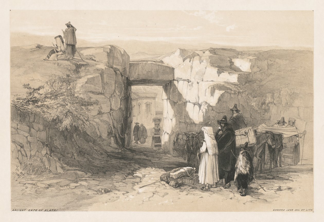 Vues de Rome et de ses environs : Porte ancienne d
