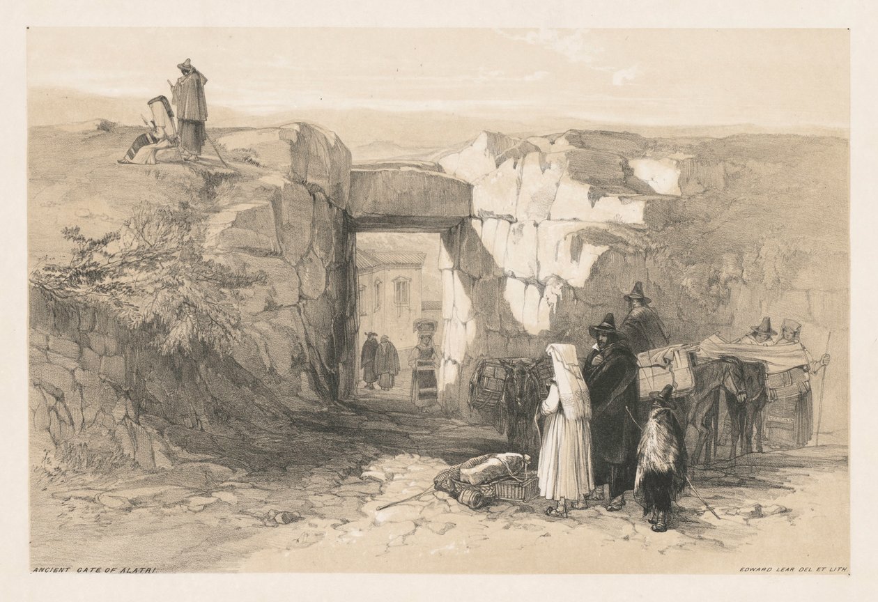 Vues de Rome et de ses environs : Porte antique d