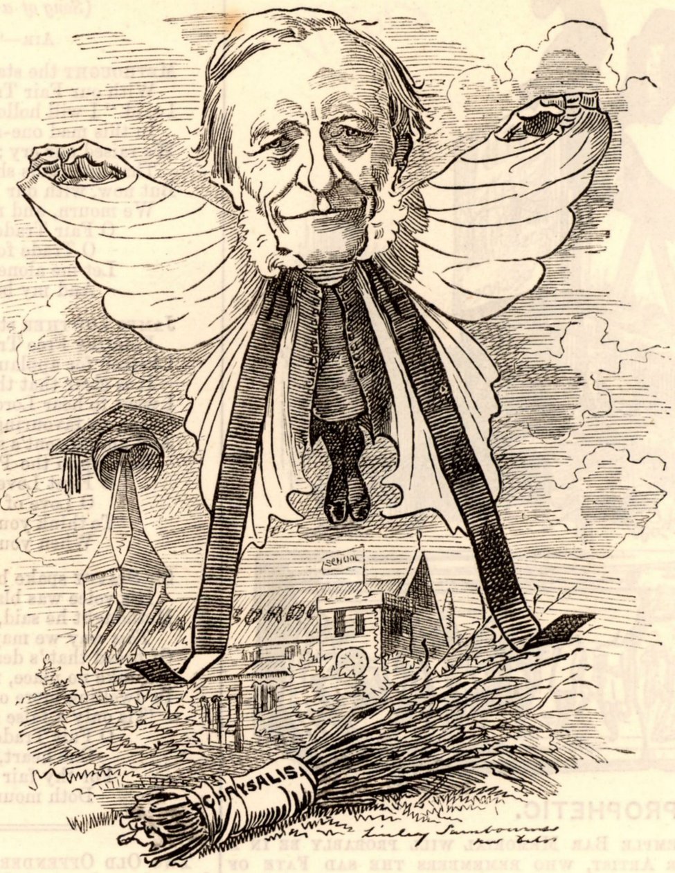 Caricature de George Granville Bradley - Edward Linley Sambourne