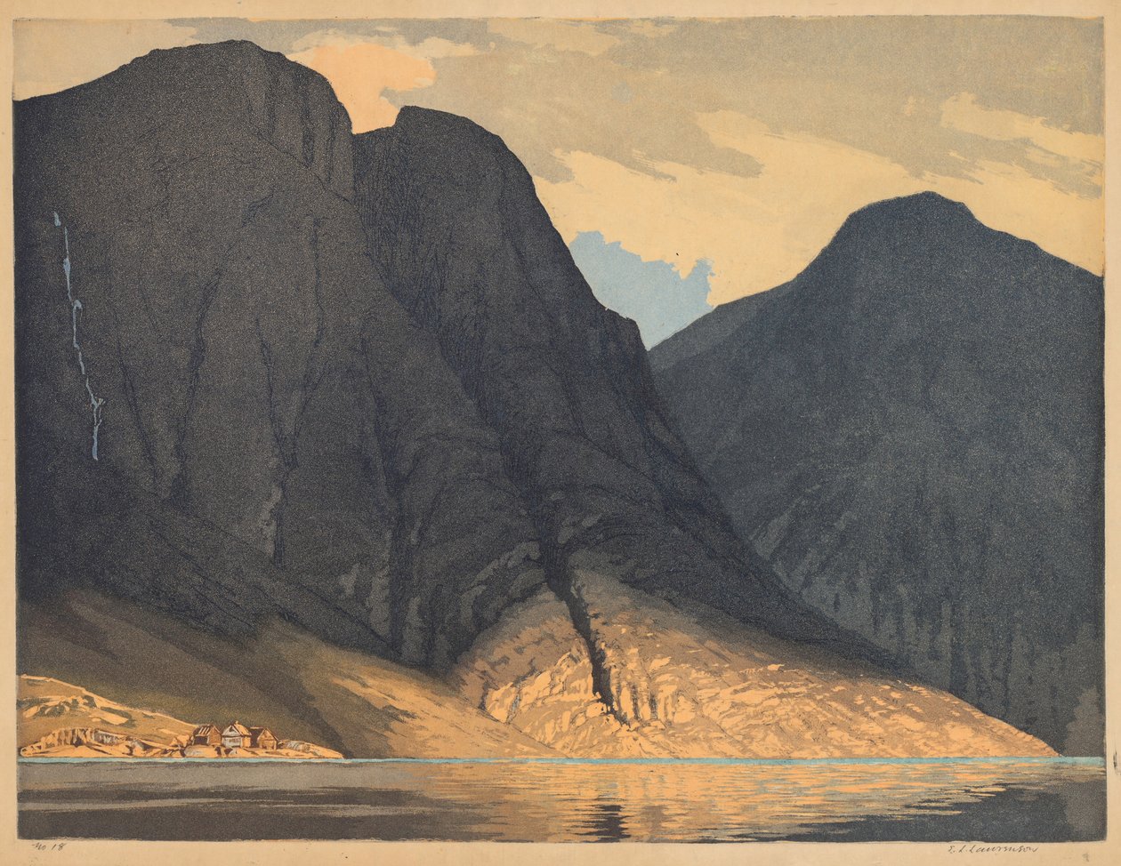 Vue de montagne avec de l