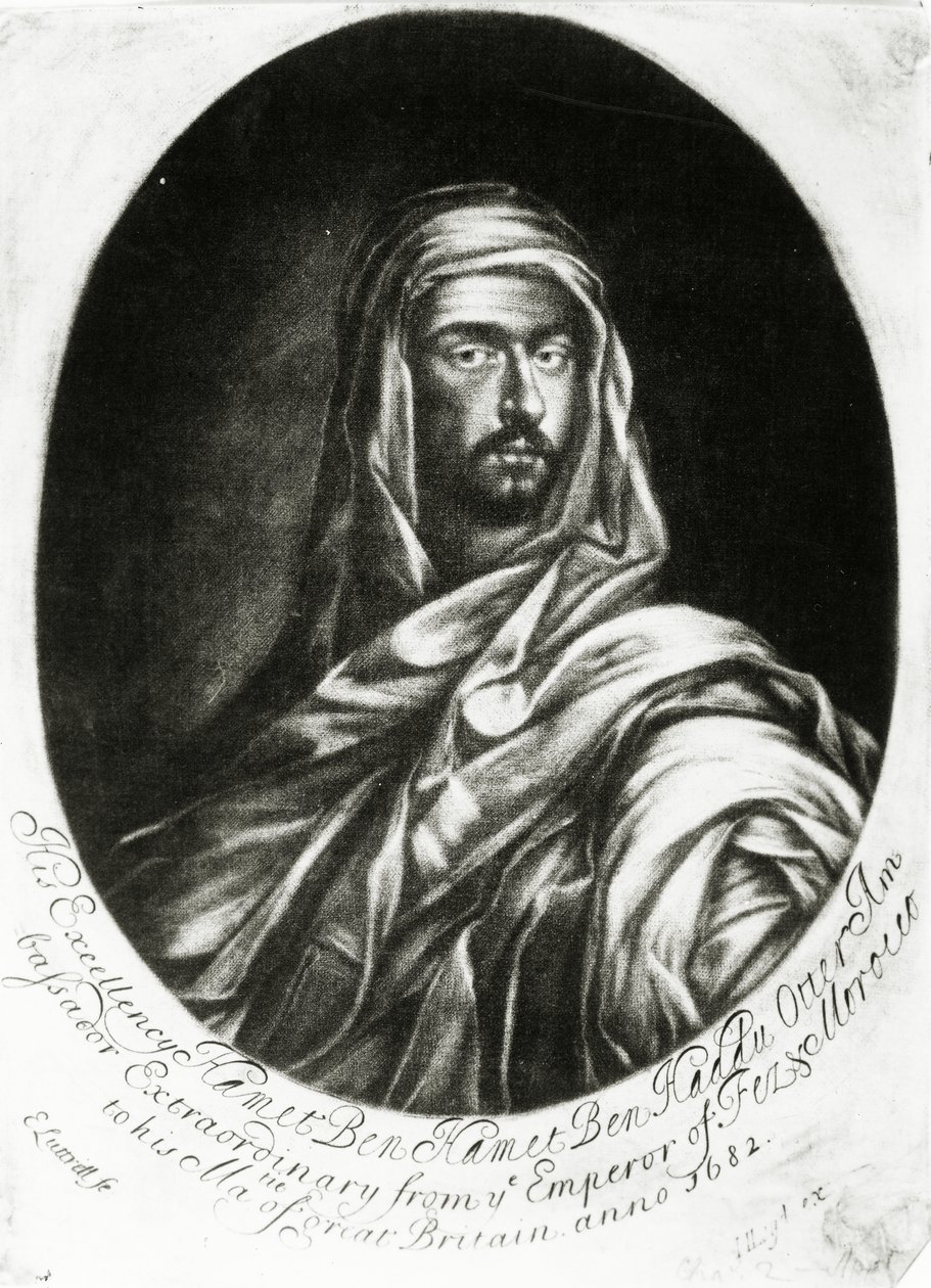 Son Excellence Hamet Ben Hamet Ben Haddu Otter, publié par John Lloyd, 1682 - Edward Luttrell