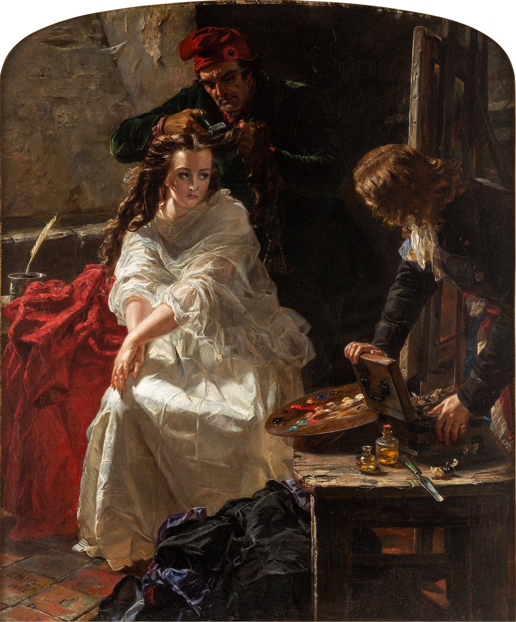 Charlotte Corday dans la prison de la Conciergerie, 1862 - Edward Matthew Ward