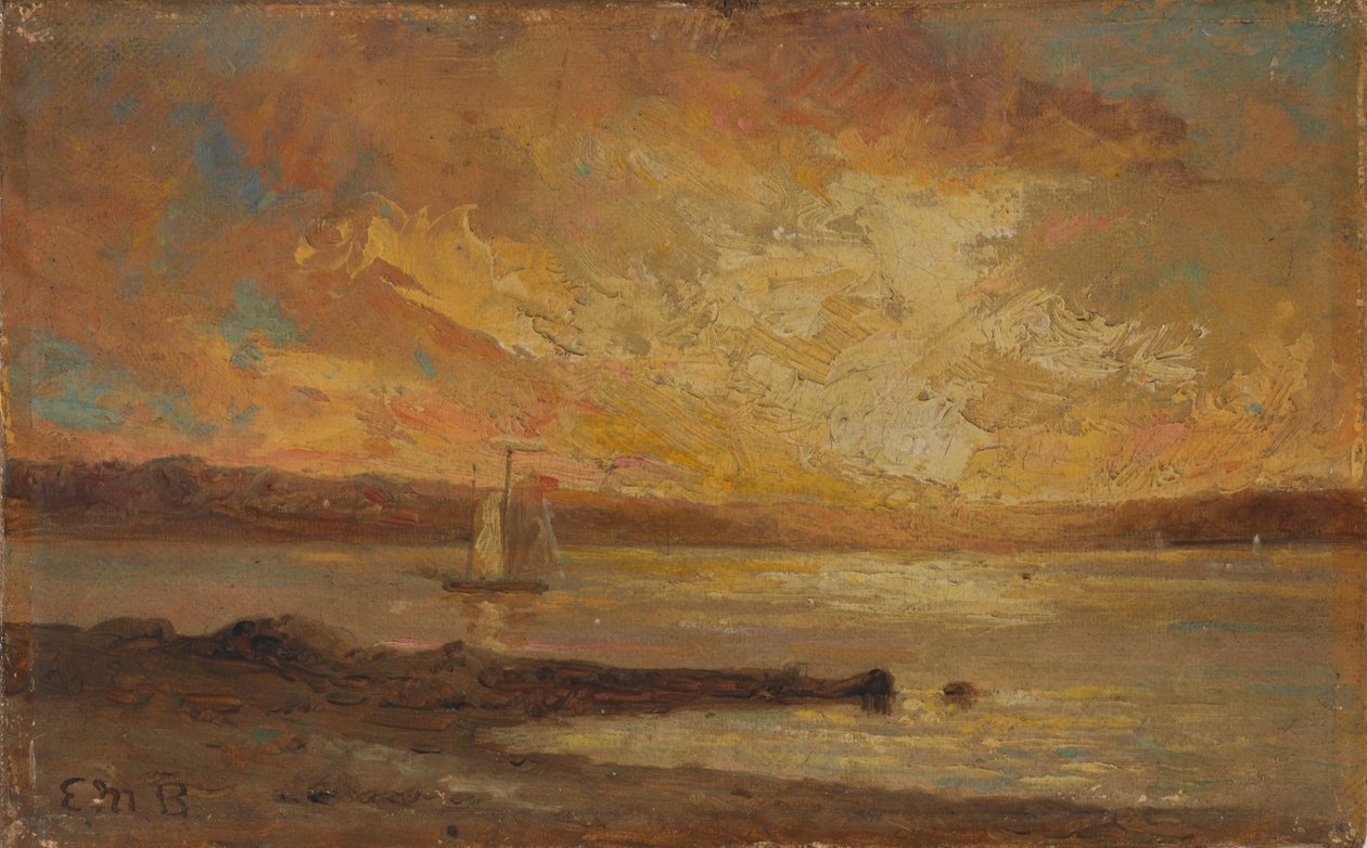 Bateau sur la mer - Edward Mitchell Bannister