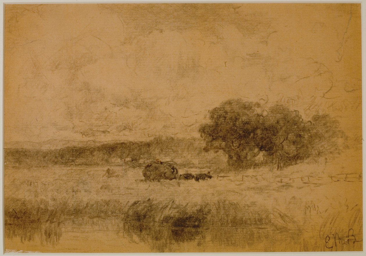 Paysage, Bois (#13) c. 1880 - Edward Mitchell Bannister