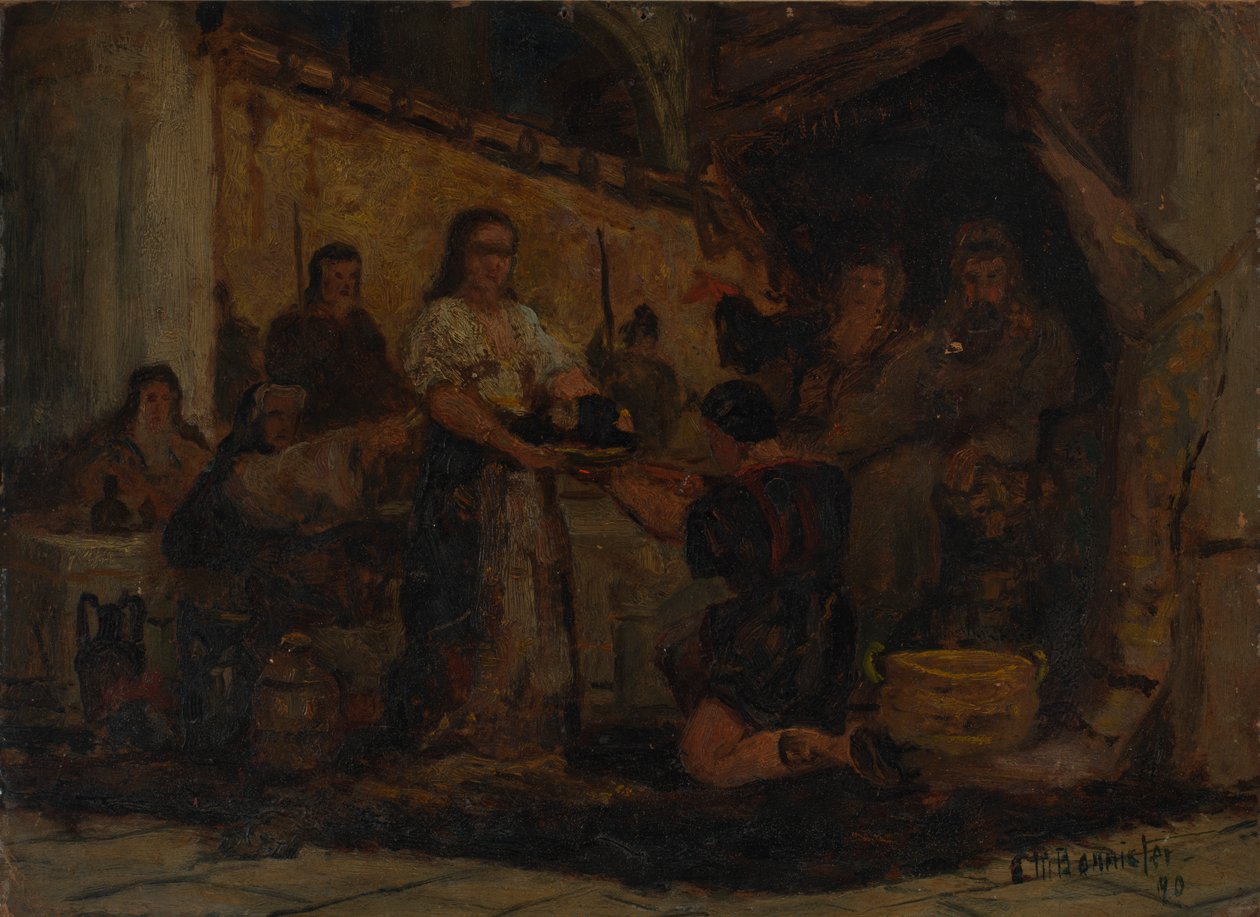 Salomé recevant la tête de Jean-Baptiste - Edward Mitchell Bannister