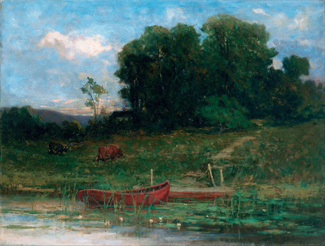 Le débarcadère de la ferme - Edward Mitchell Bannister