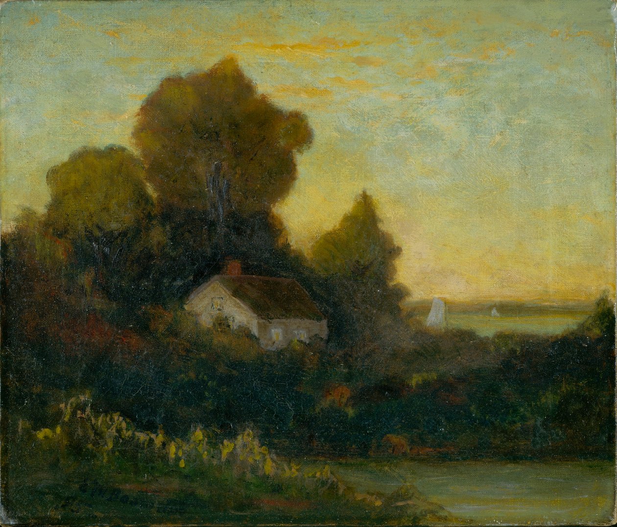Sans titre (maison dans les bois près d