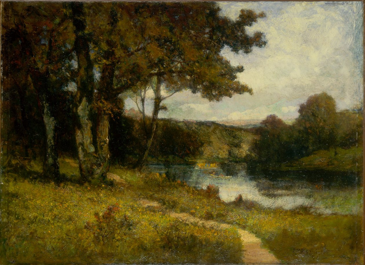 Sans titre (paysage, arbres près de la rivière) - Edward Mitchell Bannister