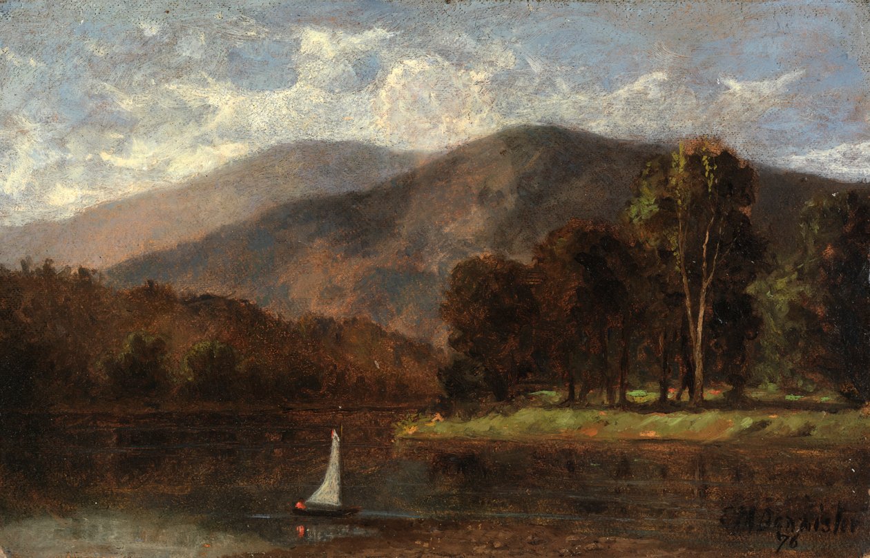 Voilier sans titre dans la rivière, 1876 - Edward Mitchell Bannister