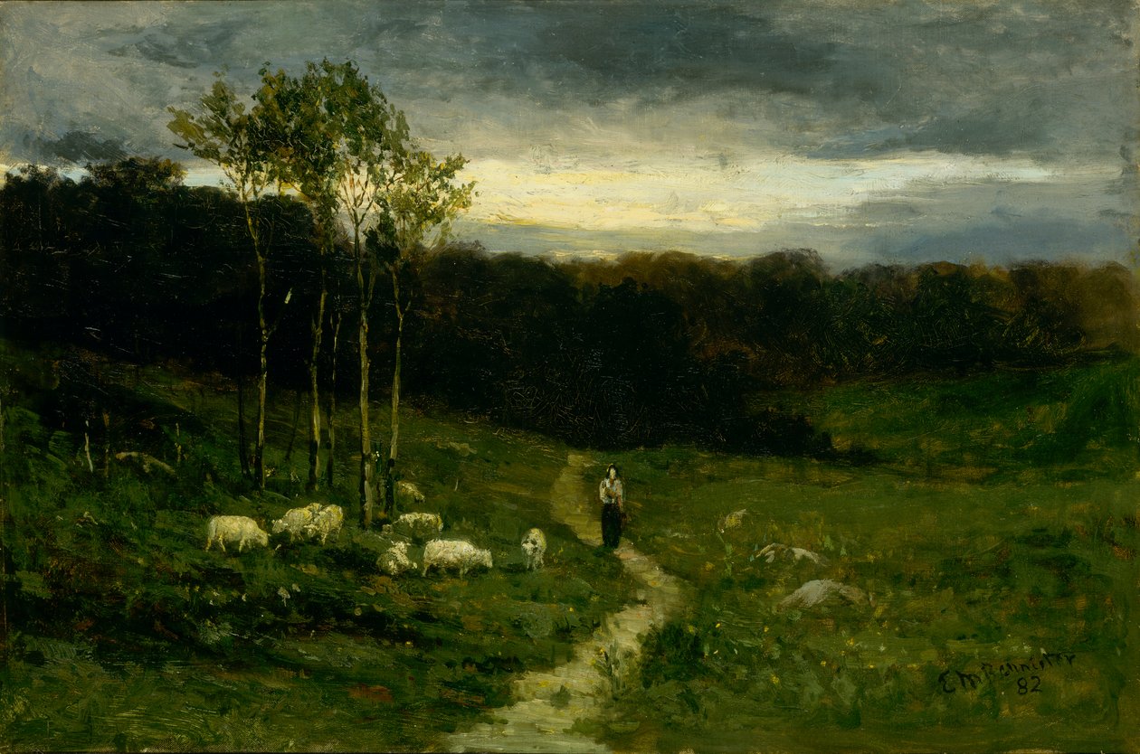 Femme marchant sur le chemin, 1882 - Edward Mitchell Bannister