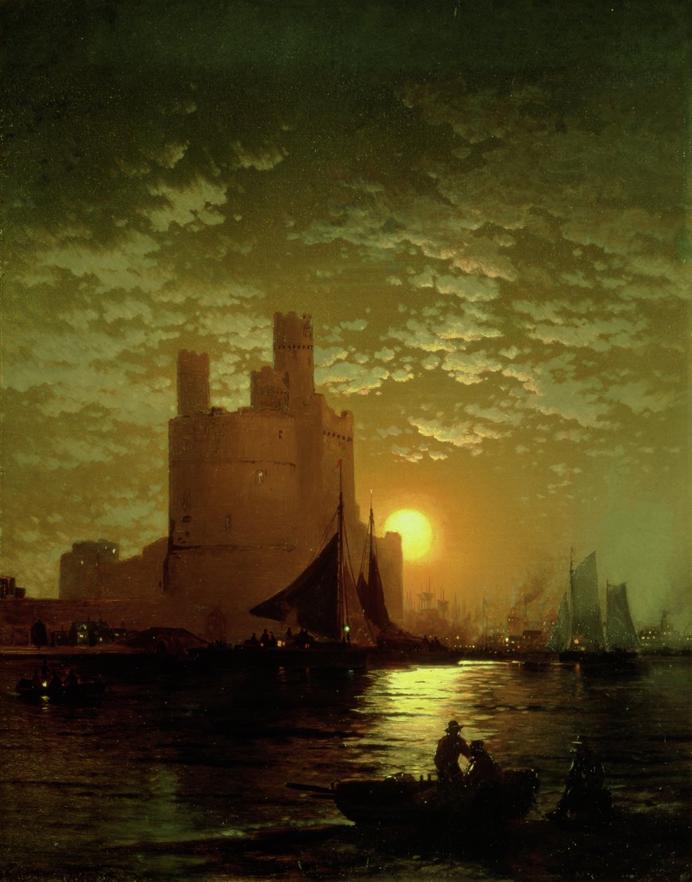 Scène au clair de lune - Edward Moran
