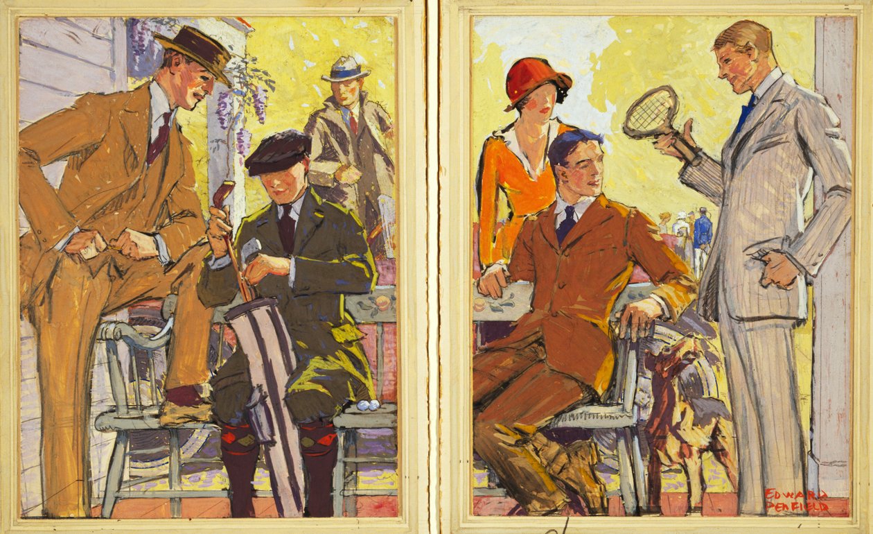Publicité pour les vêtements Hart, Schaffner & Marx, pub. 1900 - Edward Penfield