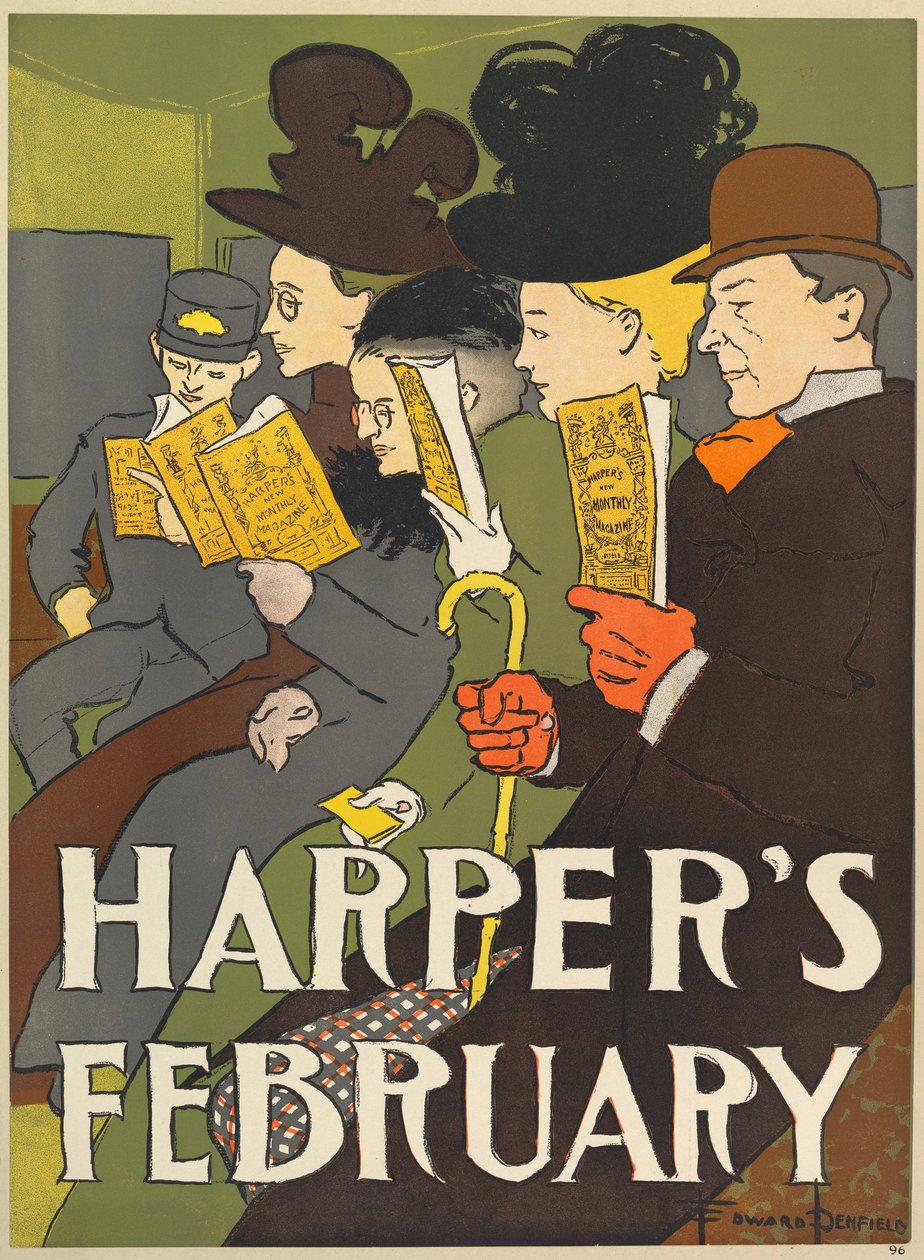 Harpers New Monthly Magazine, février 1896 - Edward Penfield