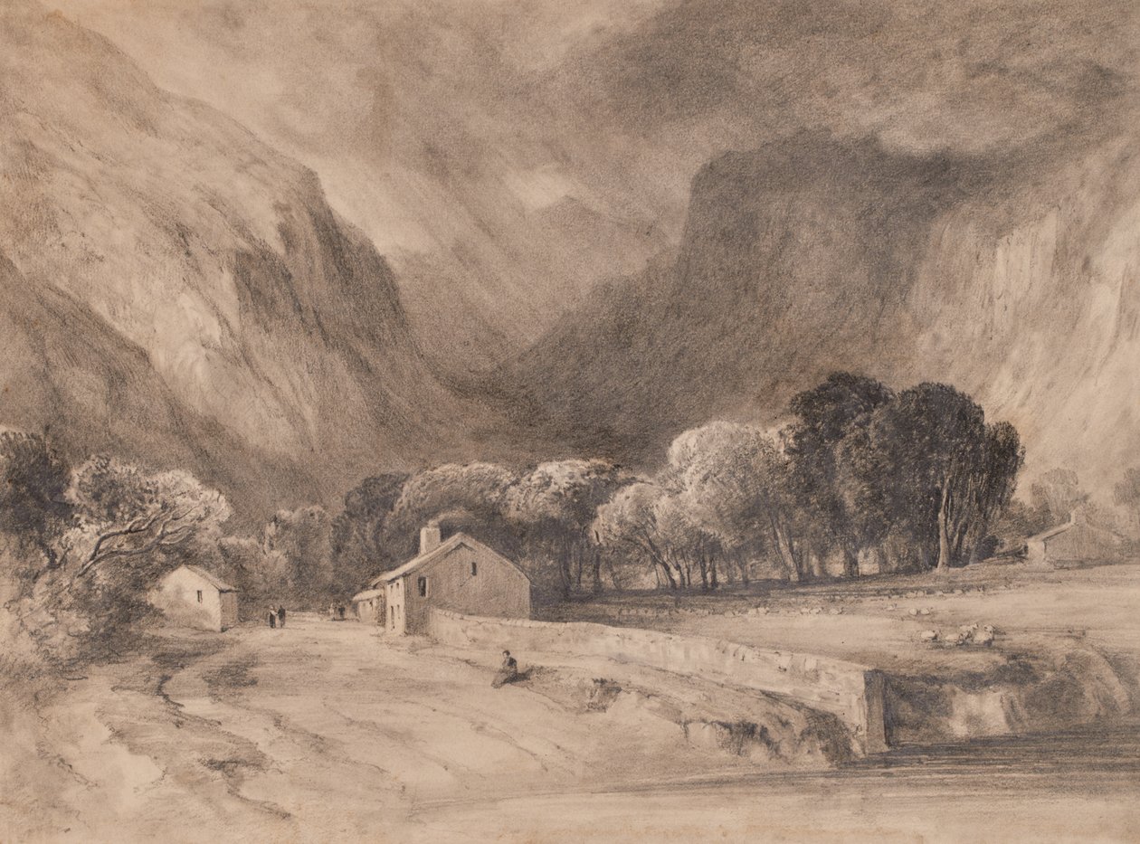 Paysage avec montagnes - Edward Pretty