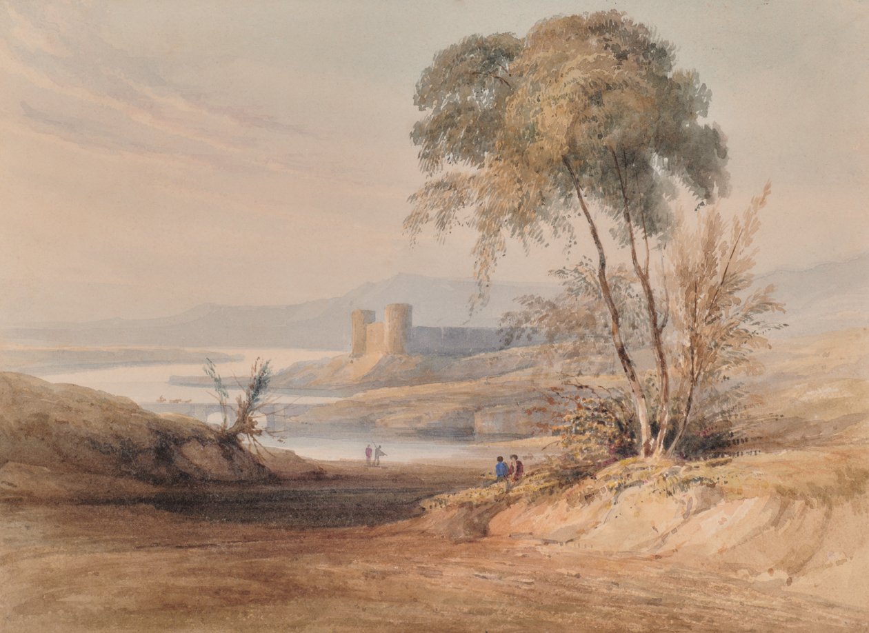 Paysage avec arbres - Edward Pretty