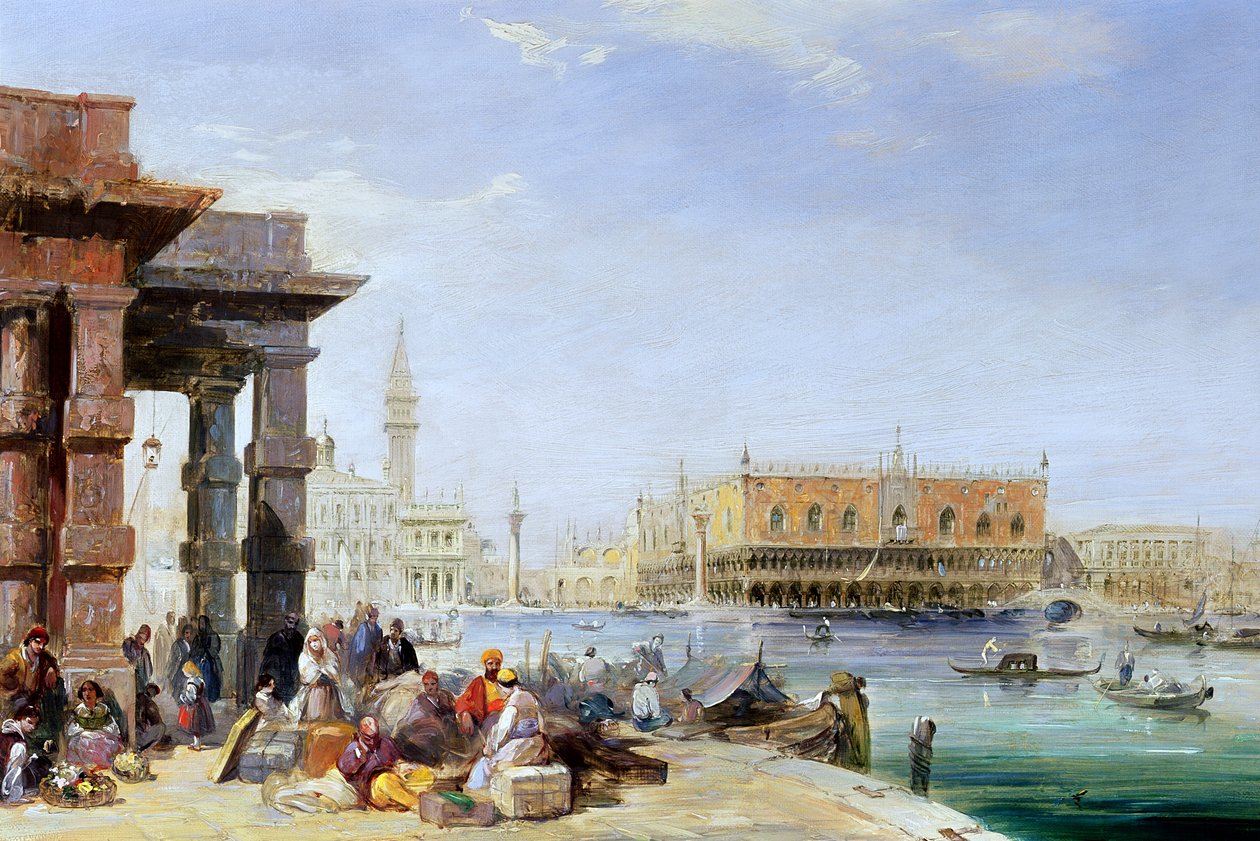 Le Palais des Doges depuis Santa Maria della Salute - Edward Pritchett