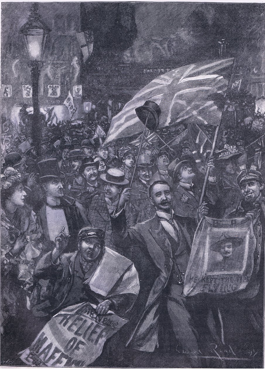 La nuit de Mafeking à Londres, illustration de l