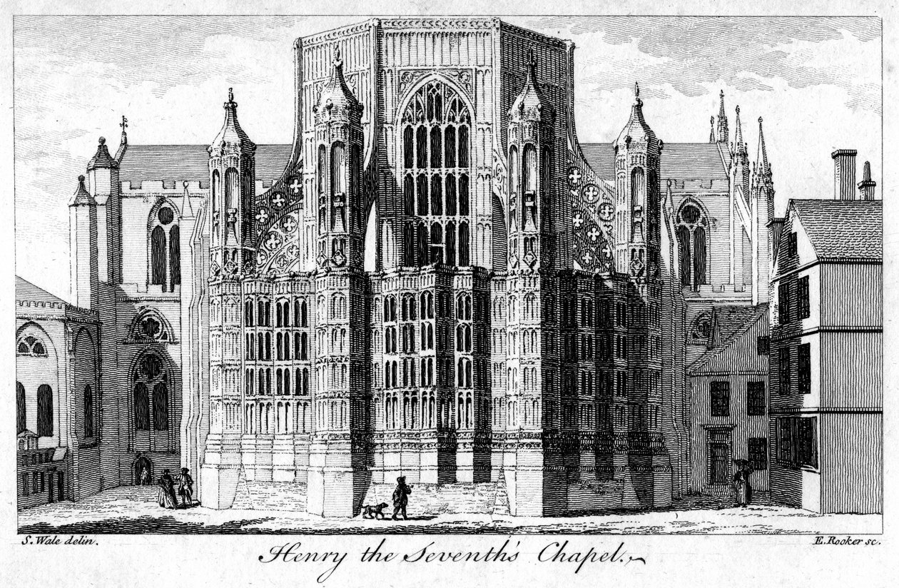 Chapelle Henri VII, Abbaye de Westminster, Londres, 18e siècle - Edward Rooker