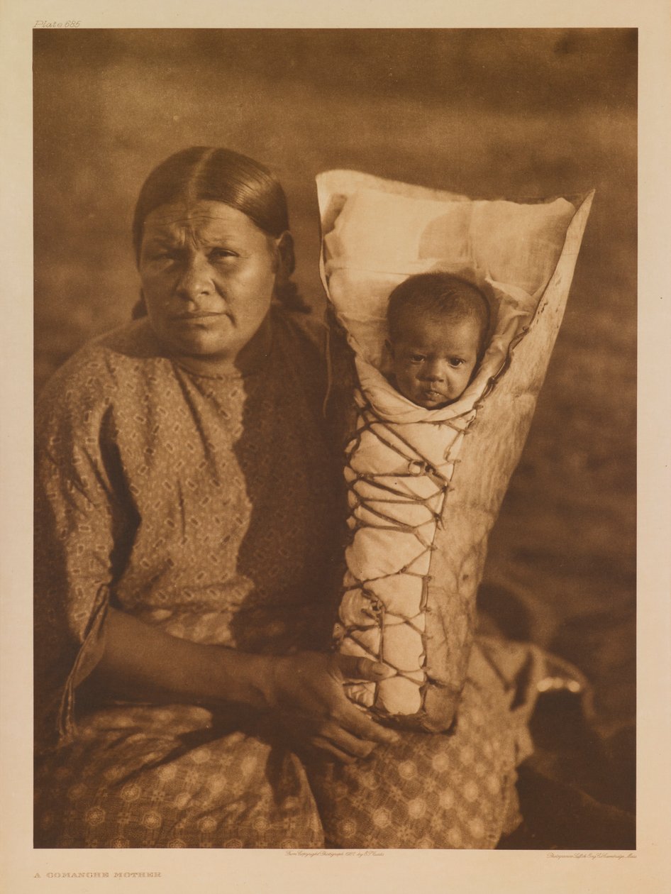 Une mère comanche - Edward S. Curtis