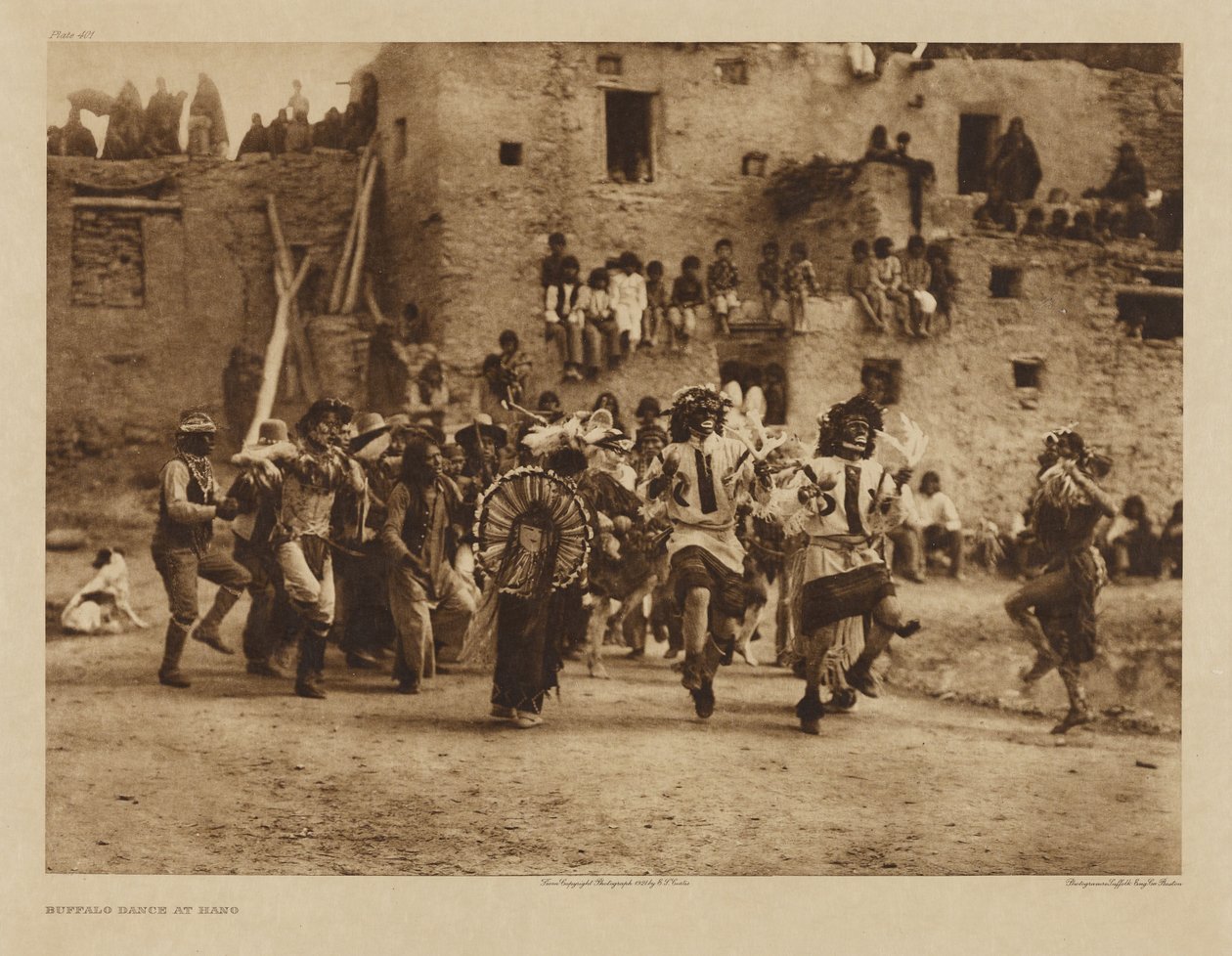 La danse du bison à Hano - Edward S. Curtis