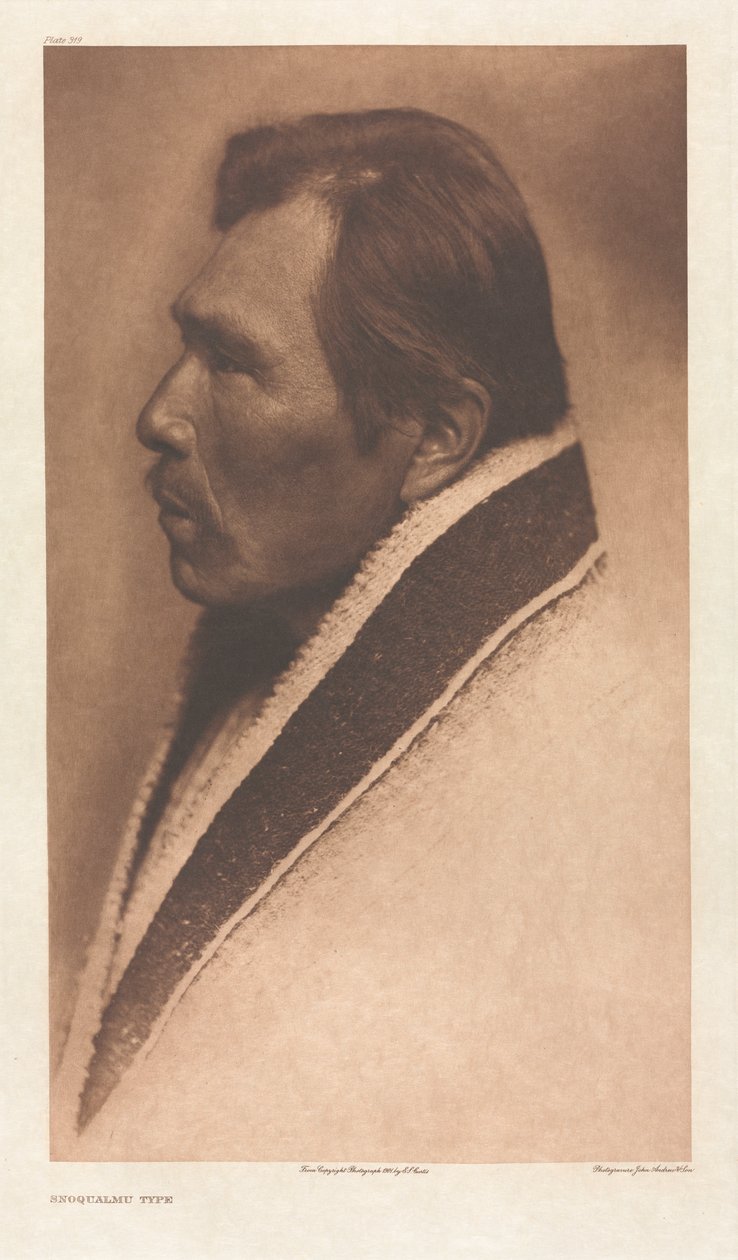 Portfolio IX, Planche 319: Type Snoqualmu - Edward S. Curtis