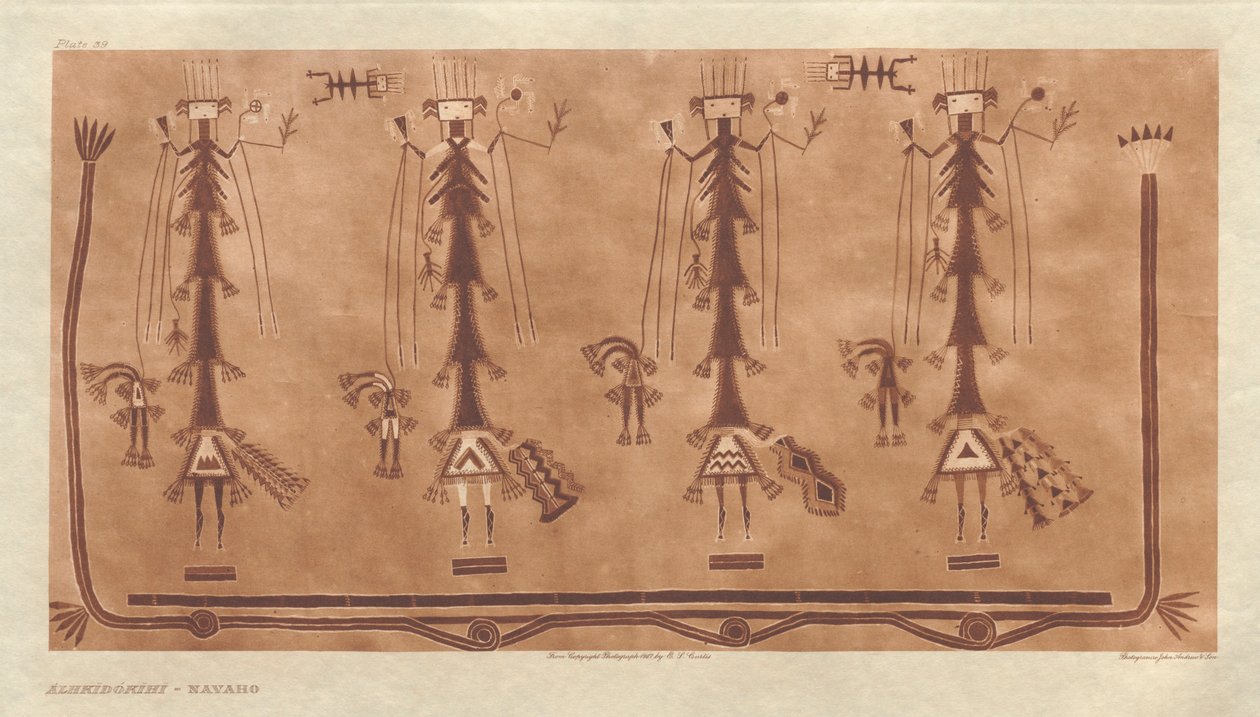 Portfolio I, planche 39 : Alhkidókihi-Navaho - Edward S. Curtis