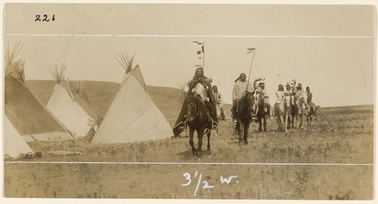 [Cavaliers et tipis] - Edward S. Curtis